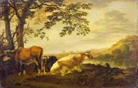 Cattle on a River Bank