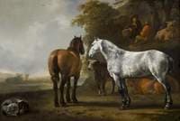 Horses and Cattle in a Landscape