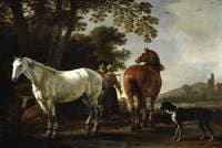 Landscape with Figures and Horses