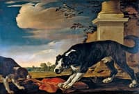 Two Dogs in a Landscape
