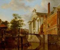 A Canal Junction near a Church