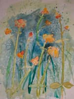Flowers in field