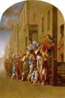 Life of Saint Bruno, Saint Bruno and his Disciples Giving their Belongings to the Poor (large)