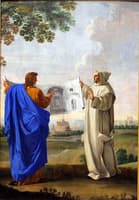 Life of Saint Bruno, Saint Bruno Examining A Drawing Of The Baths Of Diocletian