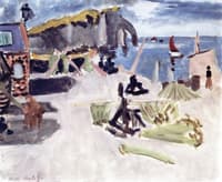 The Falaise d'Aval and Cabana, Etretat