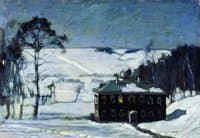 Moonlit Night in Winter