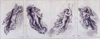 Fame and Victory, Putti Holding a Bow and a Sword