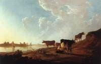 River Scene with Milking Women