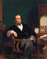 Charles Dickens in His Study
