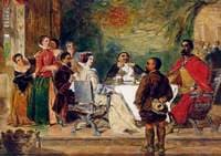 Sancho Panza Tells a Tale to the Duke and Duchess (from Cervantes' 'Don Quixote')