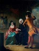 Scene from Laurence Sterne's 'A Sentimental Journey'