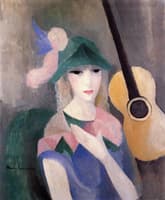 Harlequin with a Guitar