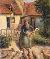 Shepherdess Bringing in the Sheep