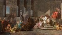 Young Athenians Drawing Lots to be Sacrificed to the Minautor (study)
