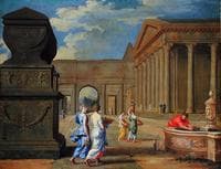 Architectural Landscape with Characters