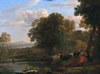 An Evening Landscape with Mercury and Battus