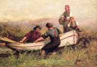 People near Boat