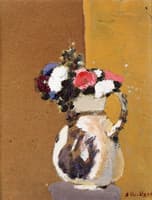 Bouquet in a White Pitcher