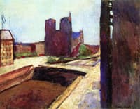 Notre-Dame with Violet Walls