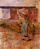 Women Tending the Laundry (study)