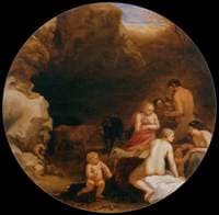 Nymphs and Satyrs at the Entrance to a Grotto