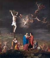 The Crucifixion with the Fall of the Rebel Angels