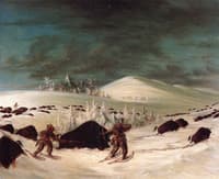 Buffalo Hunt on Snowshoes