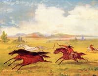 Camanchee Indians Throwing the Lasso