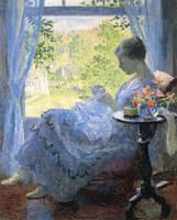 Young Woman Sewing