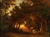 In the Park of Villa Borghese