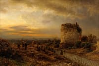 Pilgrims on Via Appia