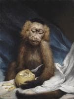 Monkey with lemon