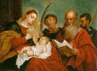 The Virgin and Child with Saints Stephen, Jerome and Maurice