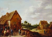 Peasants outside a Country Inn