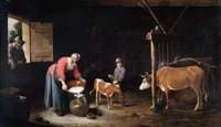 Interior of a Cowshed