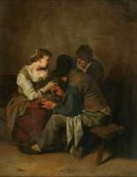 Three Peasants Seated Together