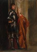 Saints George and Cecilia (after Antonello da Messina)