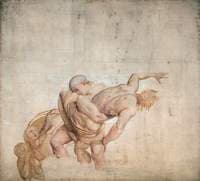 Magog Thrown into the Sea (Cartoon for Dorchester House)
