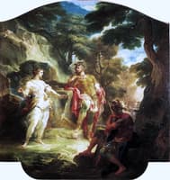 Life of Aeneas - Venus Appearing to Aeneas