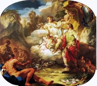 Life of Aeneas - Venus Giving Weapons to Aeneas