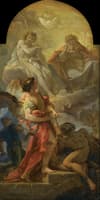 The Holy trinity with an Archangel Freeing Slaves (bozzetto)
