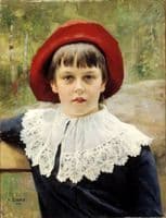 Portrait of the artist's sister Berta Edelfelt