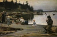 Summer Evening at Hammar's Repair Yard