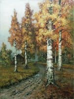 Road with Birch Trees