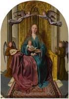 The Virgin and Child Enthroned with Four Angels