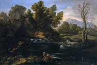 Landscape with Waterfall