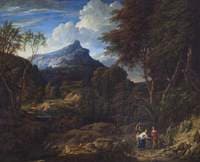 A Mountainous Landscape with Women