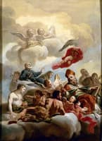 Bozzetto for the Ceiling of San Nicola dei Lorenesi Church in Rome