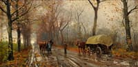 On the way to the horse market