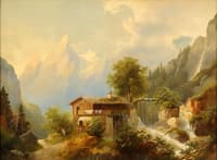 Watermill in the mountains